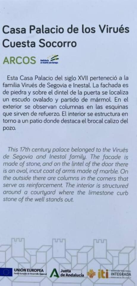El Palomar De Arcos Apartment อาร์กอส เดลา ฟรอนเตรา ภายนอก รูปภาพ